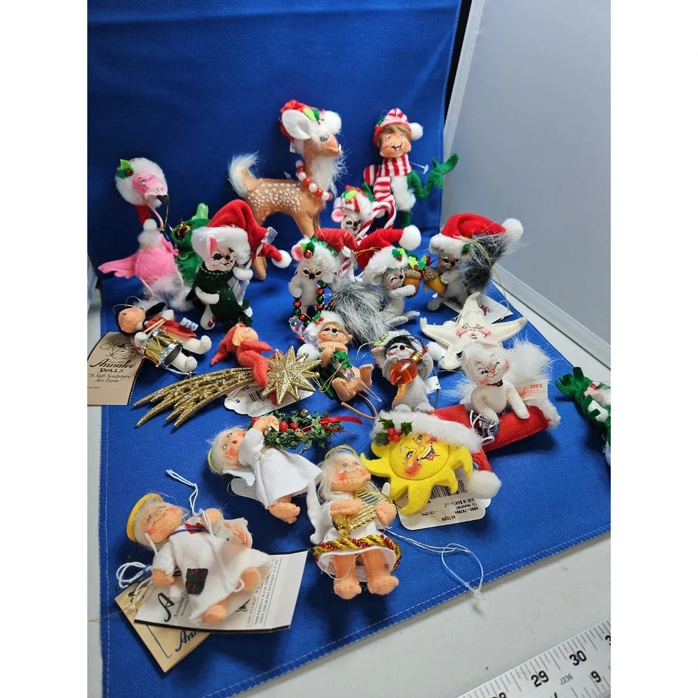 19 Annalee Christmas Ornaments Lot 3